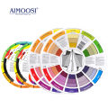 ​​12 Color Mixing Guide Wheel Rotatable Paper Card, for Nail Pigment Tattoo Ink & Microblading Makeup Blending Chart Matching Su. 
