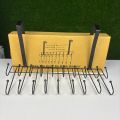 Over The Door 19-Hook Hanger – Space-Saving Organizer for Coats & Accessories. 