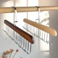 Solid Wood Hanger Hook Women Storage Bra Hanger Household Belt Hanger Durable 8 Hooks Rack Closet Clothes Organizer Storages. 