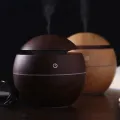 2024 New Woodgrain Vase Humidifier USB Car Office Home Color Night Light Super Silent Humidifier Holiday Gift for Friends. 