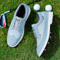Professional Golf Shoes Men High-Quality Leather Breathable Sports Shoes Golf Competition Training Shoes Plus Size Shoes 39-47#. 