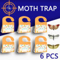 SilentKing 6PCS Moths Traps Pantry Clothes Kitchen Food Home Garden Pest Control Moth Traps Pheromone Moths Sticker Moths Trap. 