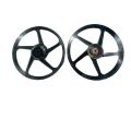 Motorcycle Honda cg125 self/ classic  Alloy rims ( Big hub / imported quality black Trs black polished wheel rims ). 