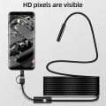 KERUI New 7mm Endoscope Camera 3 in 1 Mini Camera Type C/Micro USB/USB-A Interface Inspection Borescope for Android.