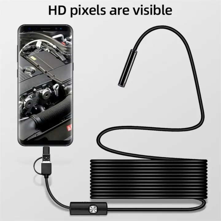 KERUI%20New%207mm%20Endoscope%20Camera%203%20in%201%20Mini%20Camera%20Type%20C/Micro%20USB/USB-A%20Interface%20Inspection%20Borescope%20for%20Android%20Phones%20PC%20-%20Image%203