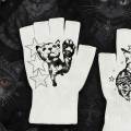 Cute cat print, unique hip-hop, American-style, Y2K millennial, 2026 new gloves, cosplay accessories, gloves. 