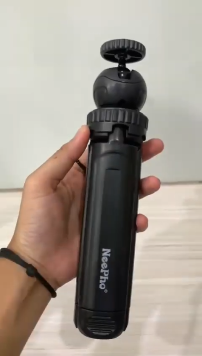 Premium Tripod Stand with Mobile Holder Selfie Stick Stand - DSLR and Smartphone Support for Live Stream, Vlogging & TikTok