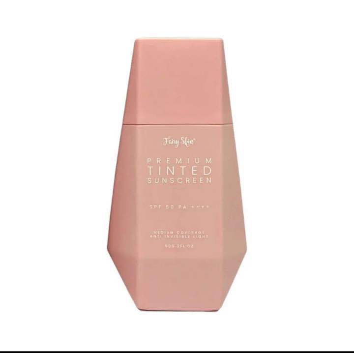 Fairy Skin Tinted Sunscreen SPF 50 PA ++++ Sheer Coverage | 50 Gm | Made in Philippines | Premium Tinted Sunscreen