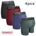 4 pcs Bamboo Men Underwear Boxers Breathable Mens Boxershorts Men's Panties Underpants Plus Size Fashion Boxers Briefs Trunks.