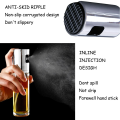 Oil Sprayer Stainless Steel Transparent Glass Spray Bottle. 