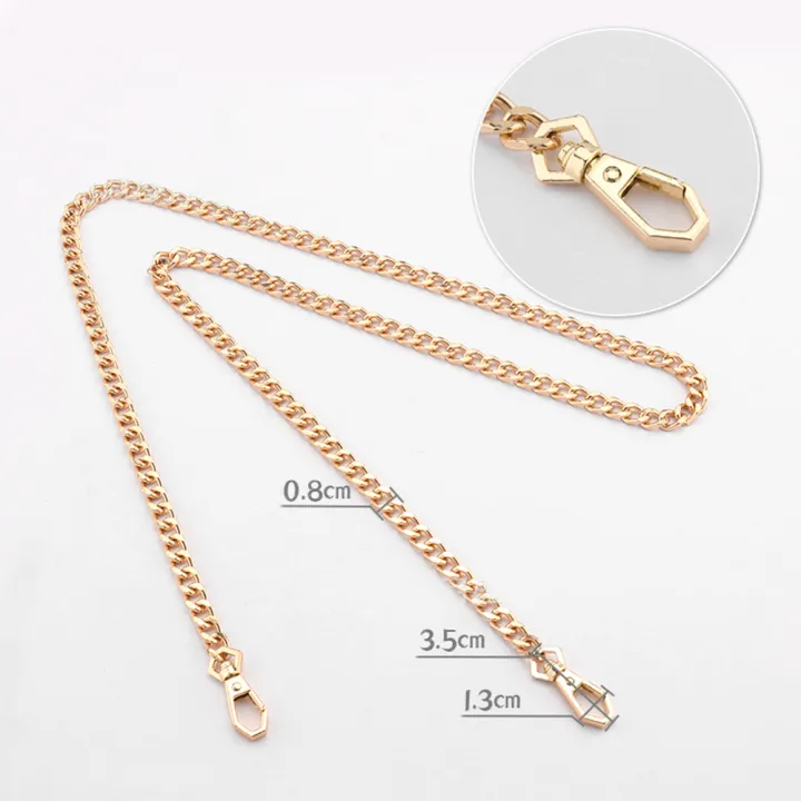 40/60/90/120cm%20Handbag%20Metal%20Chains%20DIY%20Purse%20Chain%20With%20Buckles%20Shoulder%20Bags%20Straps%20Handbag%20Handles%20Bag%20Parts%20Gold%20Chain%20-%20Image%208