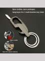 Mens Womens Car Keychains, Multifunctional Heavy Duty Bottle Opener Keychain. 
