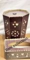 Dustbin Tissue Box Wooden. 