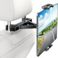 360° Universal Car Headrest Mount - Waterproof & Durable ABS Mobile/Tablet Holder for Backseat Entertainment.