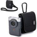 JJC Carry Case for  PowerShot V10  Osmo 360 Camera Pouch Crossbody Bag W Strap Carabiner Shockproof Camera Travel Case. 
