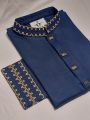 Nevy blue Panjabi with Ambodari. Soft Cotton, Panjabi for men Brand new design. Stylish and trendy Item. 