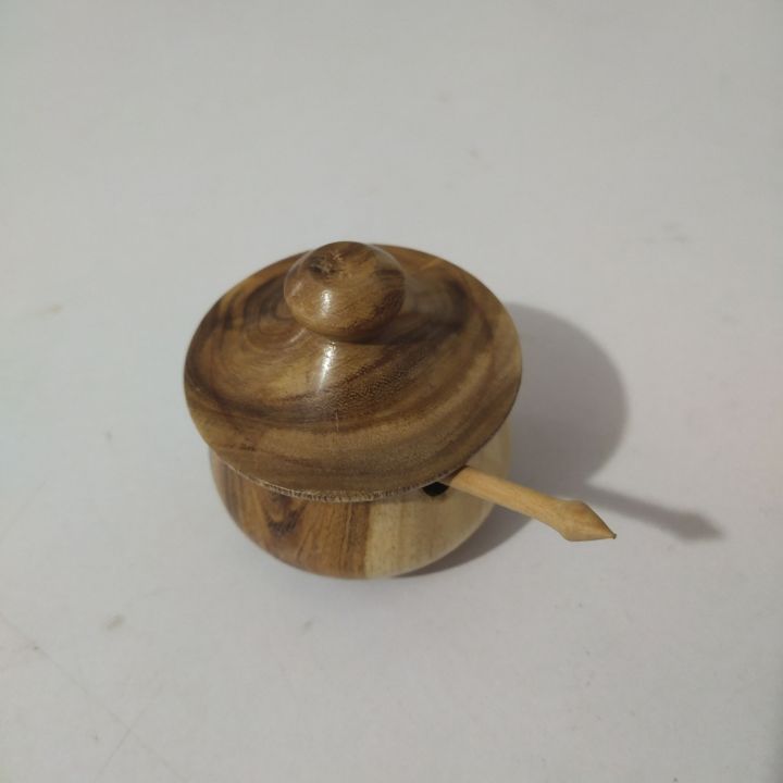 wooden%20solt%20pot%20with%20spoon%20handicraft%20salt%20pot%203"%20-%20Image%202