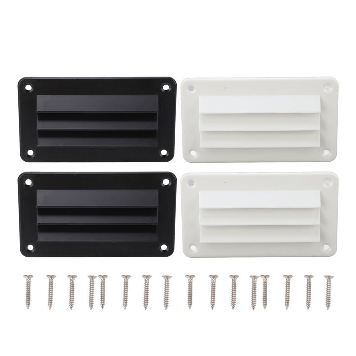 2pcs RV Air Vent Louver Professional Bathroom Office Ventilation Outlet Grille Louver for Boat Yacht Home RV Air Vent Cover