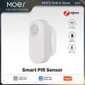 MOES Zigbee 3.0 Tuya Smart PIR Motion Sensor Human Body Infrared Detector Battery Powered Works with Smart Life App Alexa . 