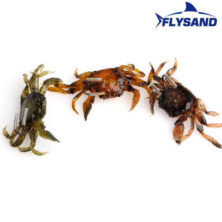 FLYSAND%20Bionic%20Crab%20Silicone%20Soft%20Bait%20Artificial%20Lifelike%20Sharp%20Hook%20Fishing%20Lure%20Freshwater%20Fish%20Jig%20Head%20Baits%20Fishing%20Tackle%20-%20Image%203