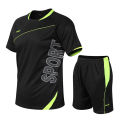 2 Pcs/Set Men's Tracksuit Gym Fitness Badminton Sports Suit Clothes Running Jogging Sport Wear Exercise Workout Set Sportswear. 