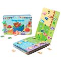 Learning Game Montessori Activity Book Paste Sticker Logical Life Ability Sorting Educational Matching Toddler For Kids Gift. 