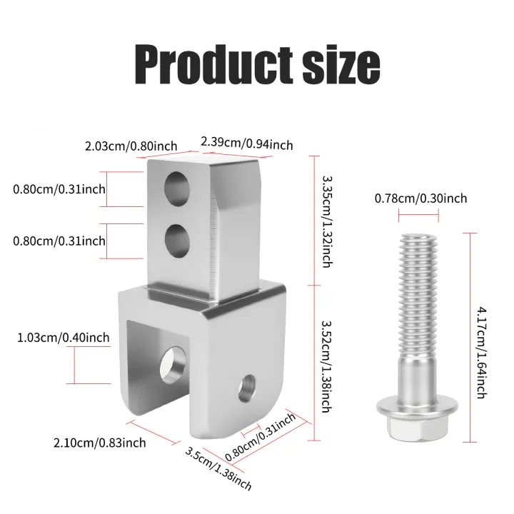 2pcs%20Motorcycle%20Rear%20Shock%20Extender%20Motorcycle%20Front%20Shock%20Riser%20With%20Screw%20Front%20Shock%20Riser%20Height%20Extension%20Absorber%20Metal%20-%20Image%206