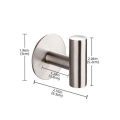 Stainless Steel Robe Hook Adhesive Wall Hook Towel Hook for Bathroom Kitchen Garage Heavy Duty Wall Mounted Kitchen Hardware.