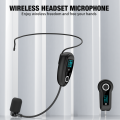2.4G Head-Mounted Wireless Microphone Set Transmitter with Receiver Headset Microphones for Amplifier Speaker Teaching. 