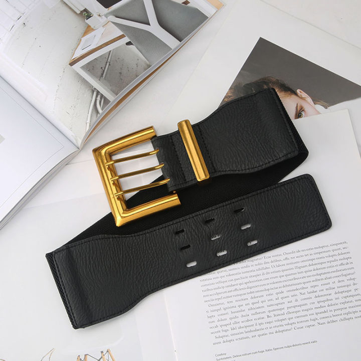 High%20Quality%20Retro%20Elastic%20Wide%20Belt%20Gold%20Buckle%20Ladies%20Fashion%20Suit%20Coat%20Girdle%20Waist%20Belts%20for%20Women%20Luxury%20Designer%20Brand%20-%20Image%205