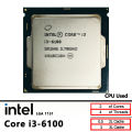 Intel Core i3 6100 Used I3-6100 3.7 GHz 2 cores 4 threads 51W CPU processor LGA 1151. 