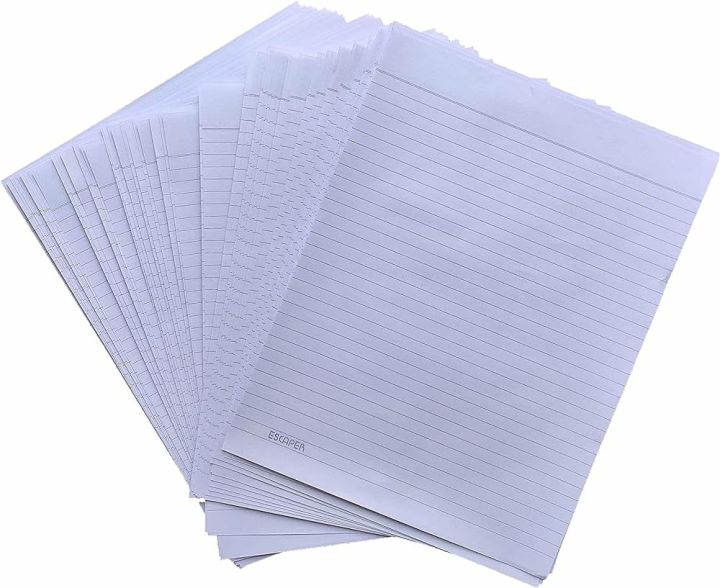 Loose Paper Sheets 65gram page Pack of 24 sheets (16 inch x 26 inch size)available in Urdu And English