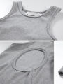 2026 Summer New Ins Hot Girl Open Back  Bodycon Cami Dress Slim Fit Women Midi Dresses Solid O-neck Sleeveless Frock. 