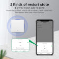 Manhot WiFi Smart Water Heater Button Switch 40A 8800W EU Standard Smart Life APP Voice Control Work with Tuya Alexa  Home. 