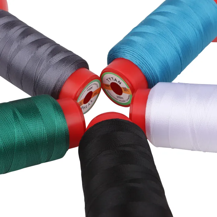 UV Resistance 250D/2 High Tenacity Polyester Sewing Thread 0.15MM Thickness Heavyweight Fabric Canvas Leather Footwear 500 Meter