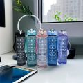 750ML Water Bottle with Straw Motivational Sport Water Bottle for Girls Leakproof Drinking Bottles Outdoor Travel Fitness Jugs.