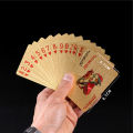 Bizzy Magic Poker Gold Foil Poker Durable and Waterproof Game Props Souvenir Gift Perfect for Magic, Poker, Parties. 