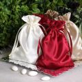 Satin Silk Wedding Pouches Bid Pouch (Pack of 25). 