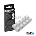 Krups xs3000 10 tablets (genuine) cleaning tablets coffee machine spare parts. 