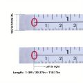 Steel Adhesive Tape Measure, Imperial and Metric Scale Ruler Sticker, Left To Right Reading Self-Adhesive Measuring Tape. 