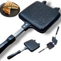Grill Pan Mini Non Stick Pan,Double Non stick Frypan Panini Maker Pan, Bread Presser. 