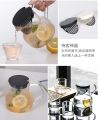 Lucky ins clear glass mug Japanese style water jug. 