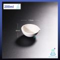 Ceramic evaporating bowl, porcelain floor tile bowl, round bottom with spout lab. 