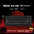 Madlions MAD60/68 HE Magnetic Switch Keyboard Hot Swap 61/68 Key Wired Esports Gaming Office Mechanical Keyboard Customized Gift. 
