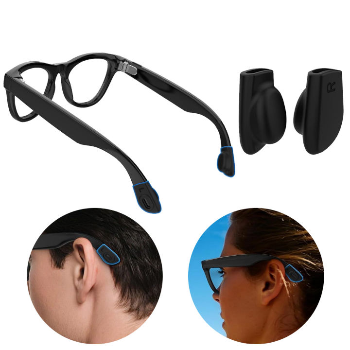 Eyeglass Ear Grip for Ray-Ban Meta Wayfarer/Skyler/Headliner Gen 2 Smart Glasses Accessories Anti-Slip Silicone Ear Grippers
