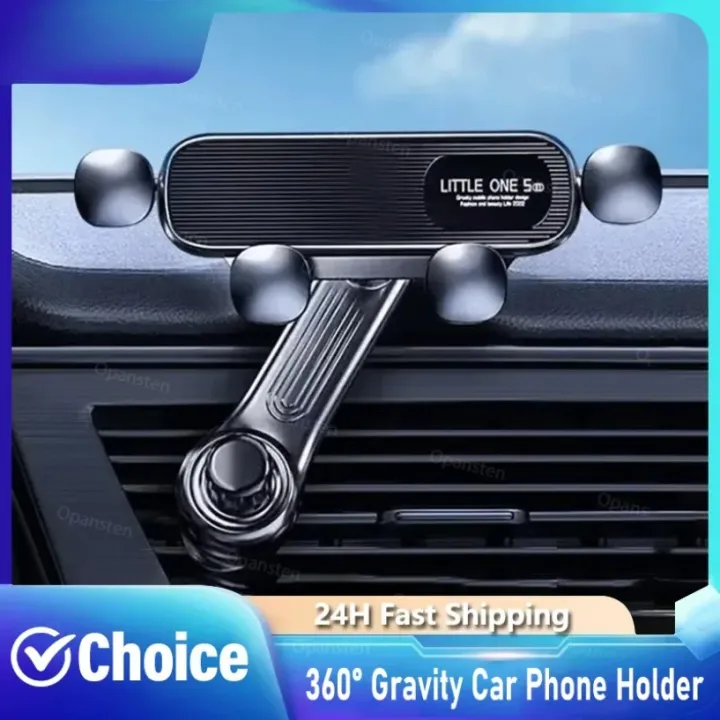 360%C2%B0%20Rotation%20Gravity%20Car%20Phone%20Holder%20Air%20Vent%20Clip%20Navigation%20Stand%20Telescopic%20Air%20Outlet%20Phone%20Support%20for%204.7-7%20inches%20Phone%20-%20Image%203