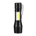 Recharge-able Flashhlight Torch LED USB Portable Torches 3 Modes Mini Camping Lighting - Torch Light. 