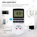 Electronic Timer Socket LCD Digital Timer Switch EU FR US UK AU Plug Timers 7Day 12/24 Hour Programmable Control Timing Outlet.