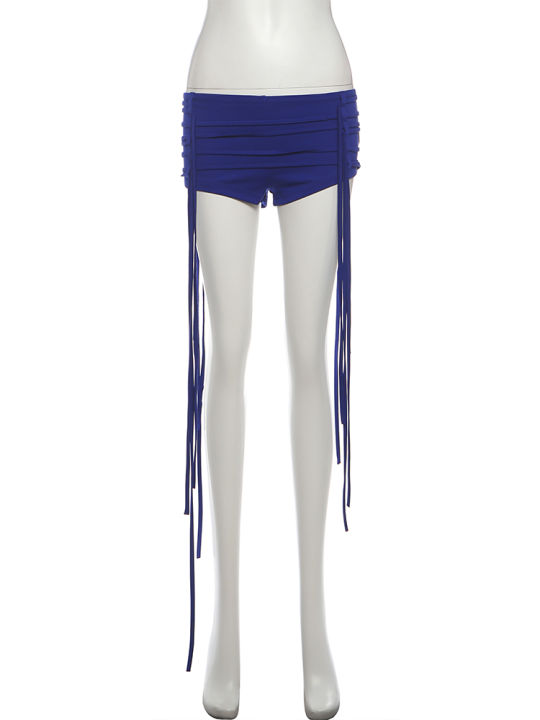 SIsterlinda%20Trend%20%20Ruched%202%20Piece%20Set%20Women%20Button%20Polo-Neck%20Mesh%20Patchwork%20Bodysuits+Ribbon%20Short%20Music%20Festival%20Party%20Suit%20-%20Image%206