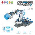 DIY Assembly 3 In 1 Cool Robot Hydraulic Manipulator Arm Toy Robot STEM Kit Engineering Scientific Robot Building Sets For Kids. 